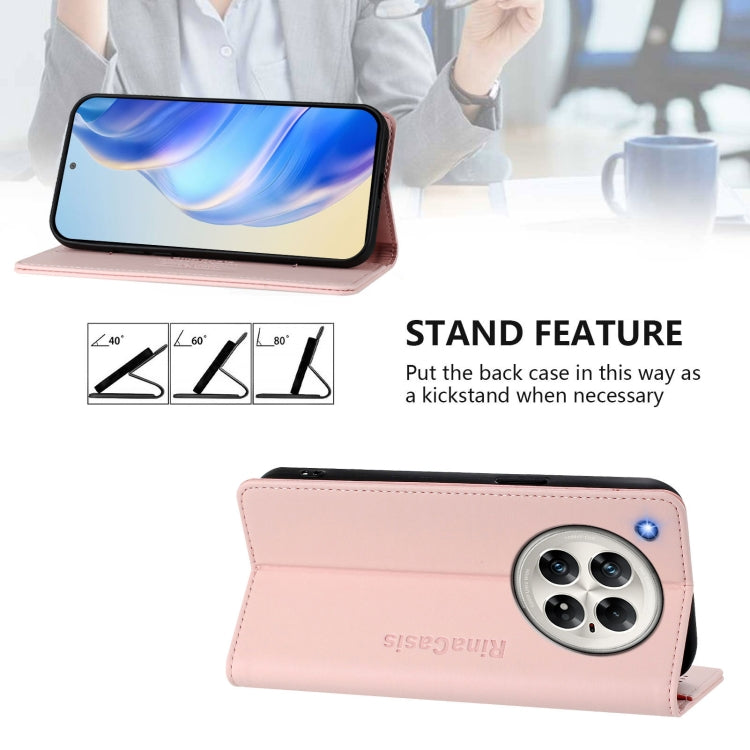 For Infinix Zero 40 4G / 5G RC01 Dual-Folded Magnetic Suction RFID Leather Phone Case