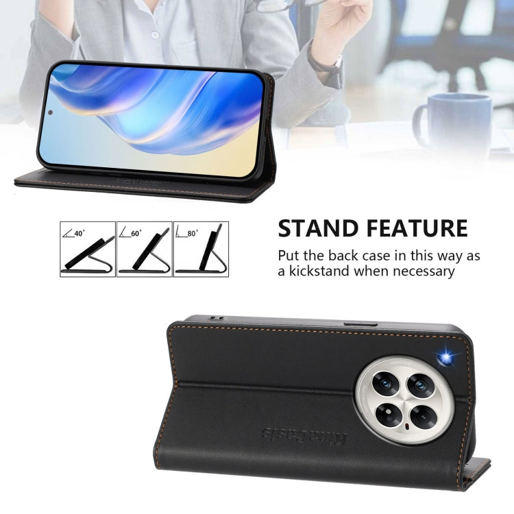 For Infinix Zero 40 4G / 5G RC01 Dual-Folded Magnetic Suction RFID Leather Phone Case