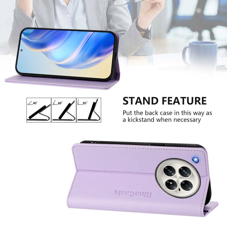 For Infinix Zero 40 4G / 5G RC01 Dual-Folded Magnetic Suction RFID Leather Phone Case