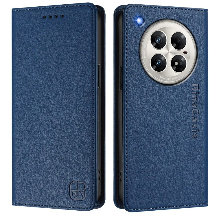 For Infinix Zero 40 4G / 5G RC01 Dual-Folded Magnetic Suction RFID Leather Phone Case