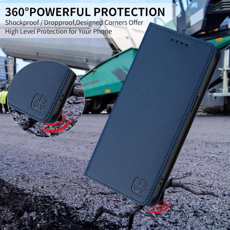 For Infinix Note 50s RC01 Dual-Folded Magnetic Suction RFID Leather Phone Case