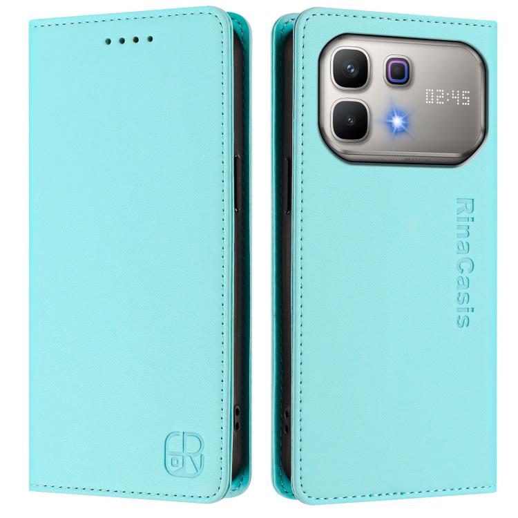For Infinix Note 60 / 60 Pro RC01 Dual-Folded Magnetic Suction RFID Leather Phone Case
