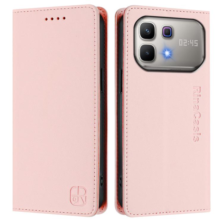 For Infinix Note 60 / 60 Pro RC01 Dual-Folded Magnetic Suction RFID Leather Phone Case