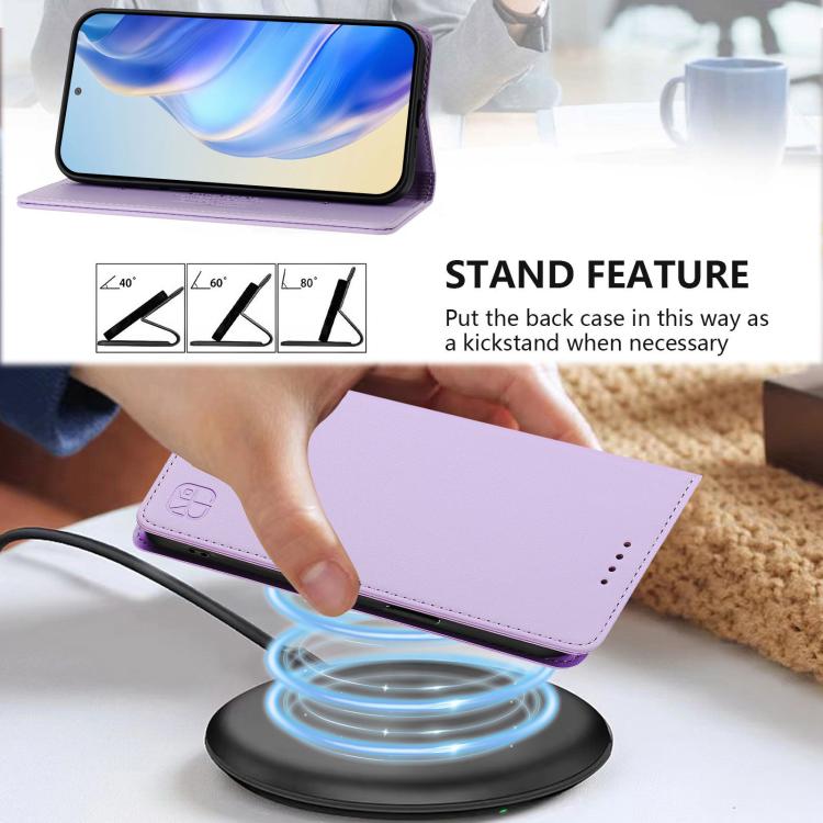 For Infinix Note 60 / 60 Pro RC01 Dual-Folded Magnetic Suction RFID Leather Phone Case