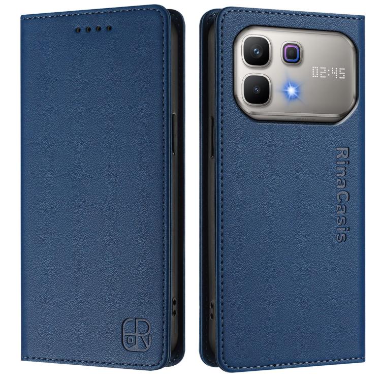 For Infinix Note 60 / 60 Pro RC01 Dual-Folded Magnetic Suction RFID Leather Phone Case