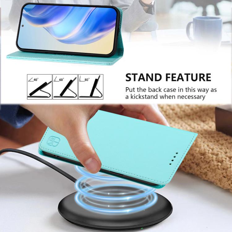 For Infinix Note Edge 5G RC01 Dual-Folded Magnetic Suction RFID Leather Phone Case