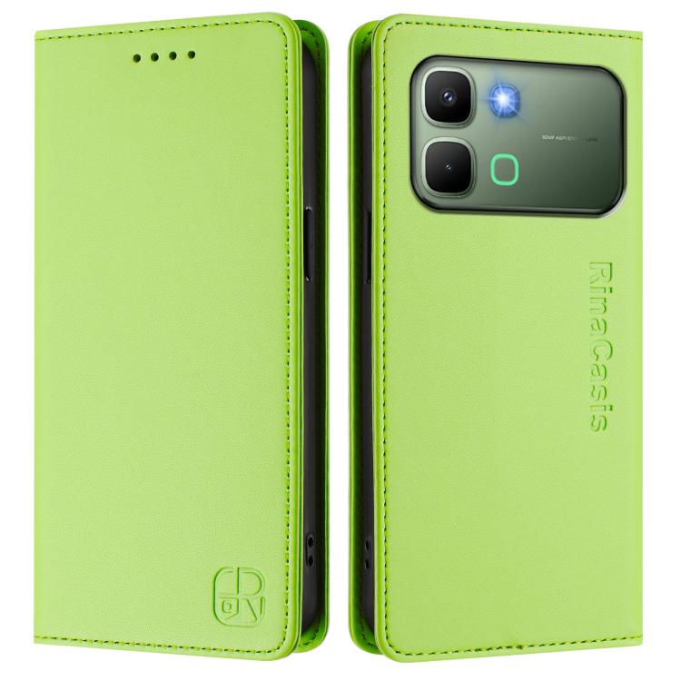 For Infinix Note Edge 5G RC01 Dual-Folded Magnetic Suction RFID Leather Phone Case