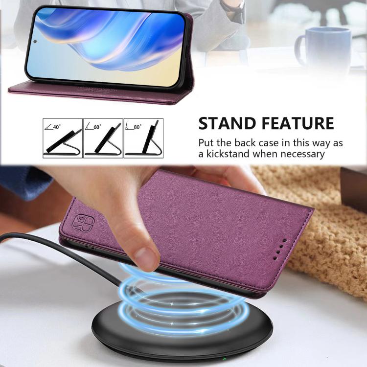 For Infinix Note Edge 5G RC01 Dual-Folded Magnetic Suction RFID Leather Phone Case