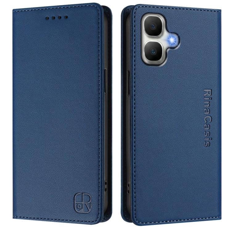 For Infinix Smart 20 4G RC01 Dual-Folded Magnetic Suction RFID Leather Phone Case