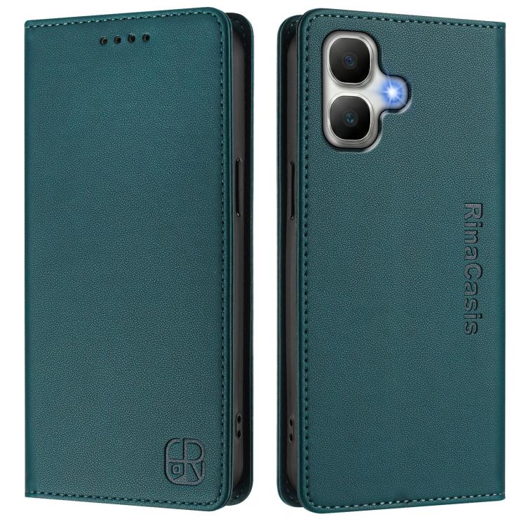 For Infinix Smart 20 4G RC01 Dual-Folded Magnetic Suction RFID Leather Phone Case