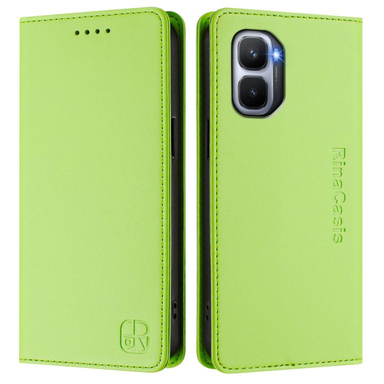 For Infinix GT 50 Pro 5G RC01 Dual-Folded Magnetic Suction RFID Leather Phone Case