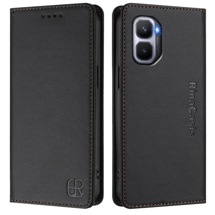 For Infinix GT 50 Pro 5G RC01 Dual-Folded Magnetic Suction RFID Leather Phone Case