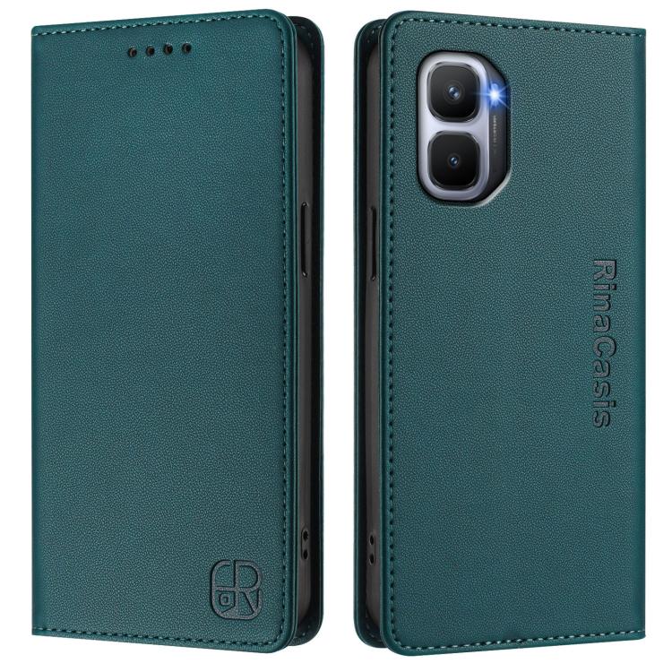 For Infinix GT 50 Pro 5G RC01 Dual-Folded Magnetic Suction RFID Leather Phone Case