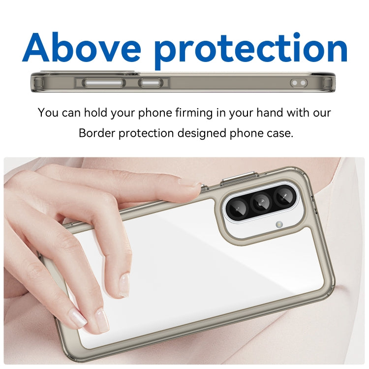 For Samsung Galaxy A56 5G Colorful Series Acrylic Hybrid TPU Phone Case