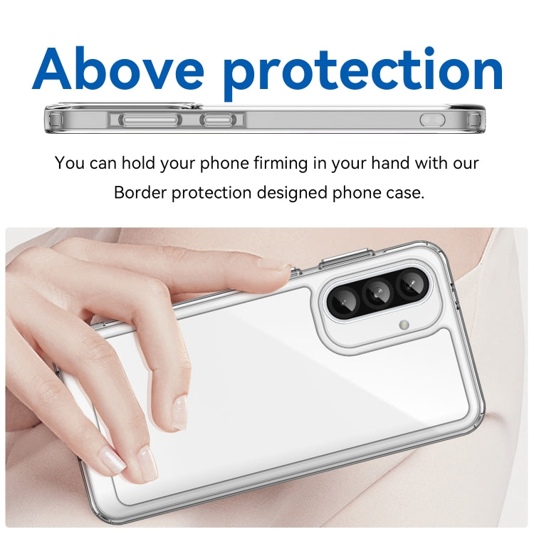 For Samsung Galaxy A56 5G Colorful Series Acrylic Hybrid TPU Phone Case