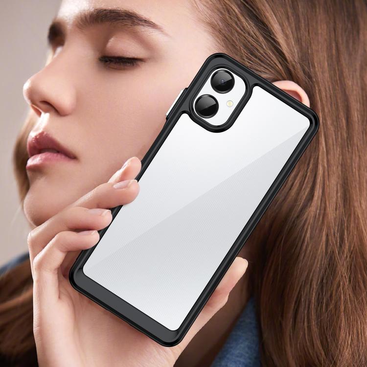 For Samsung Galaxy A06 5G Colorful Series Acrylic Hybrid TPU Phone Case