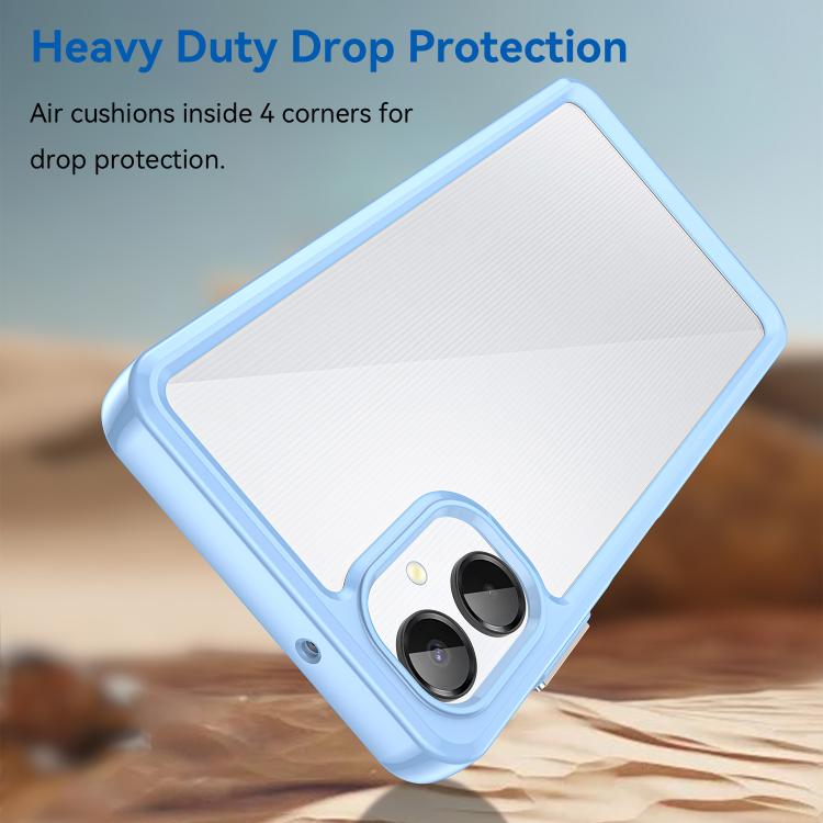 For Samsung Galaxy A06 5G Colorful Series Acrylic Hybrid TPU Phone Case