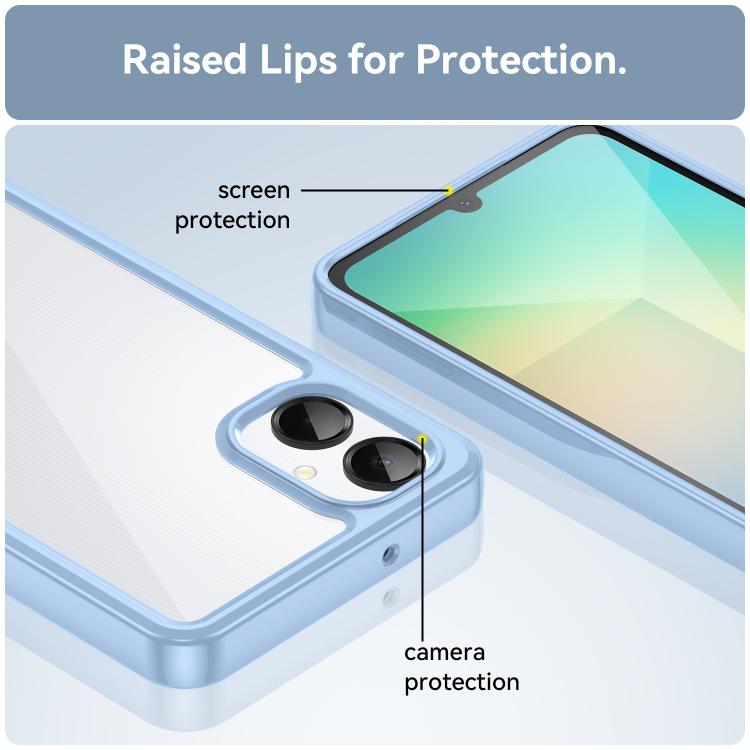 For Samsung Galaxy A06 5G Colorful Series Acrylic Hybrid TPU Phone Case