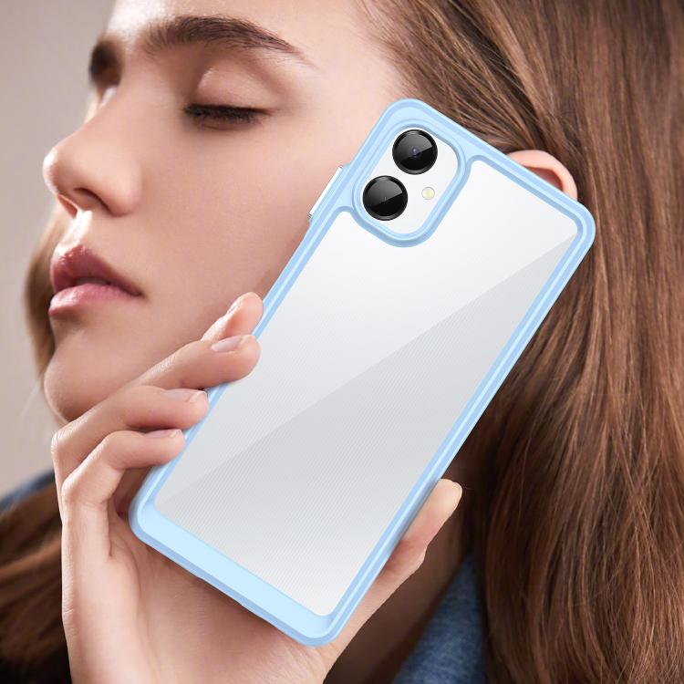 For Samsung Galaxy A06 5G Colorful Series Acrylic Hybrid TPU Phone Case