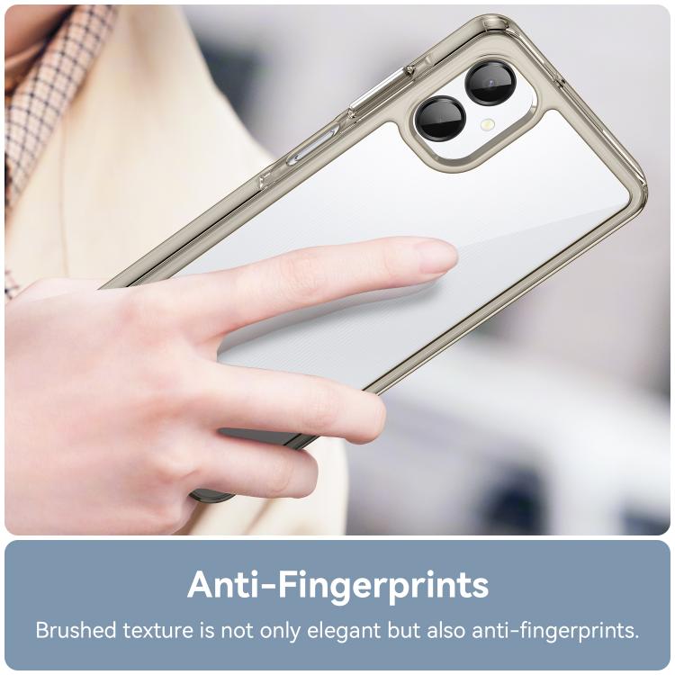 For Samsung Galaxy A06 5G Colorful Series Acrylic Hybrid TPU Phone Case