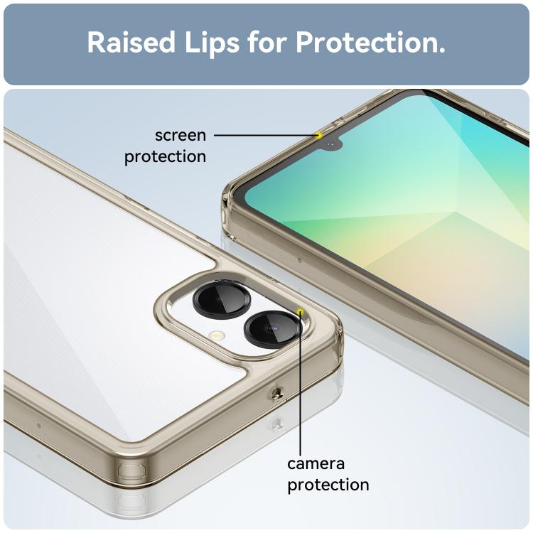 For Samsung Galaxy A06 5G Colorful Series Acrylic Hybrid TPU Phone Case