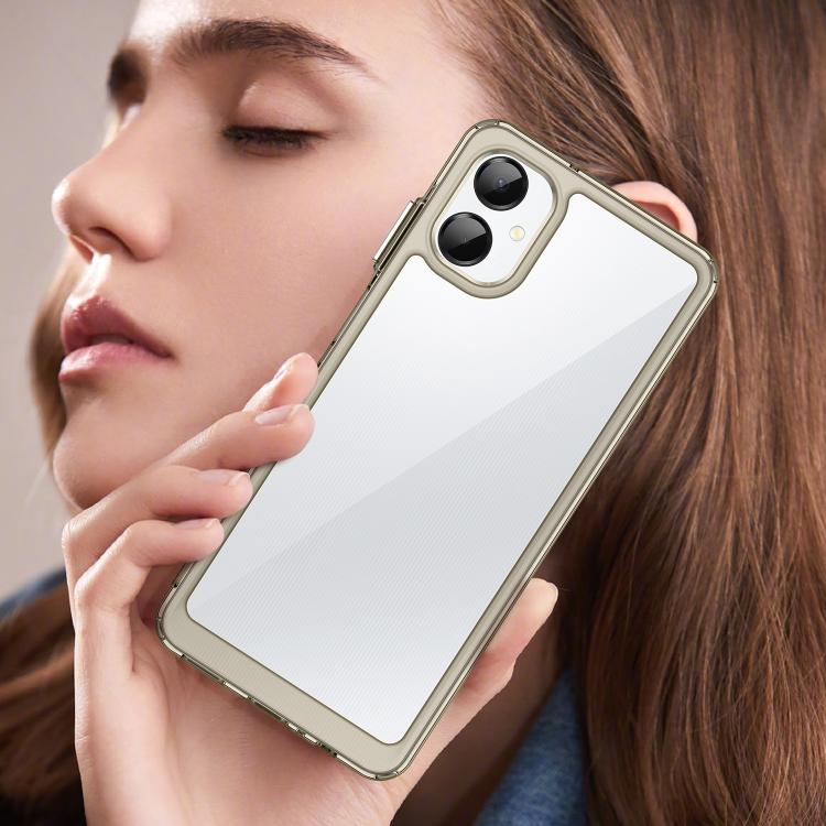 For Samsung Galaxy A06 5G Colorful Series Acrylic Hybrid TPU Phone Case