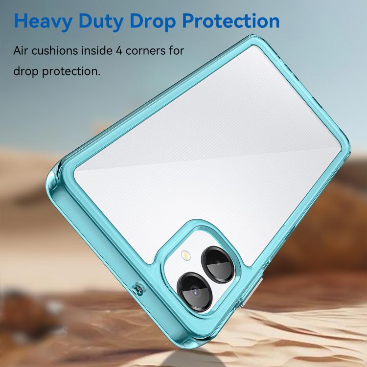 For Samsung Galaxy A06 5G Colorful Series Acrylic Hybrid TPU Phone Case