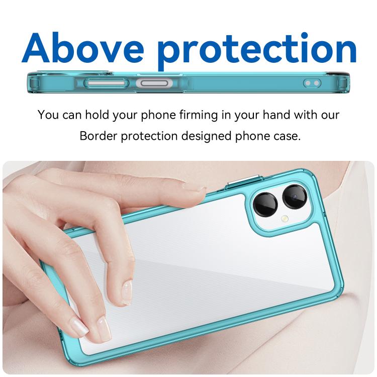 For Samsung Galaxy A06 5G Colorful Series Acrylic Hybrid TPU Phone Case