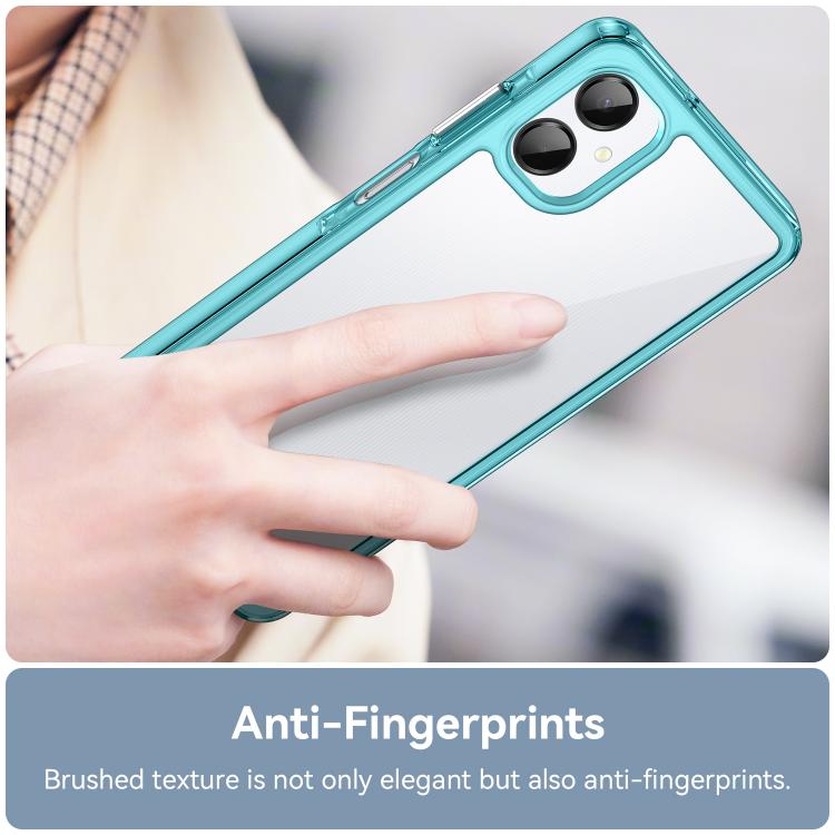 For Samsung Galaxy A06 5G Colorful Series Acrylic Hybrid TPU Phone Case