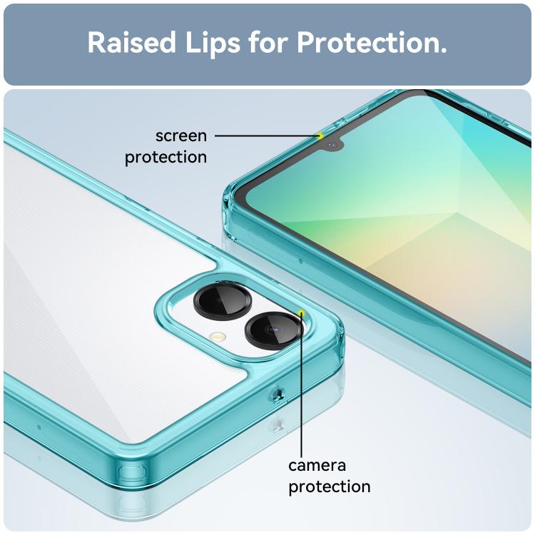 For Samsung Galaxy A06 5G Colorful Series Acrylic Hybrid TPU Phone Case