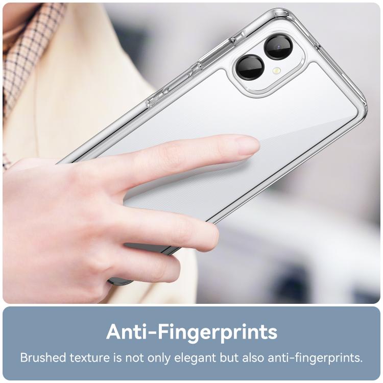 For Samsung Galaxy A06 5G Colorful Series Acrylic Hybrid TPU Phone Case