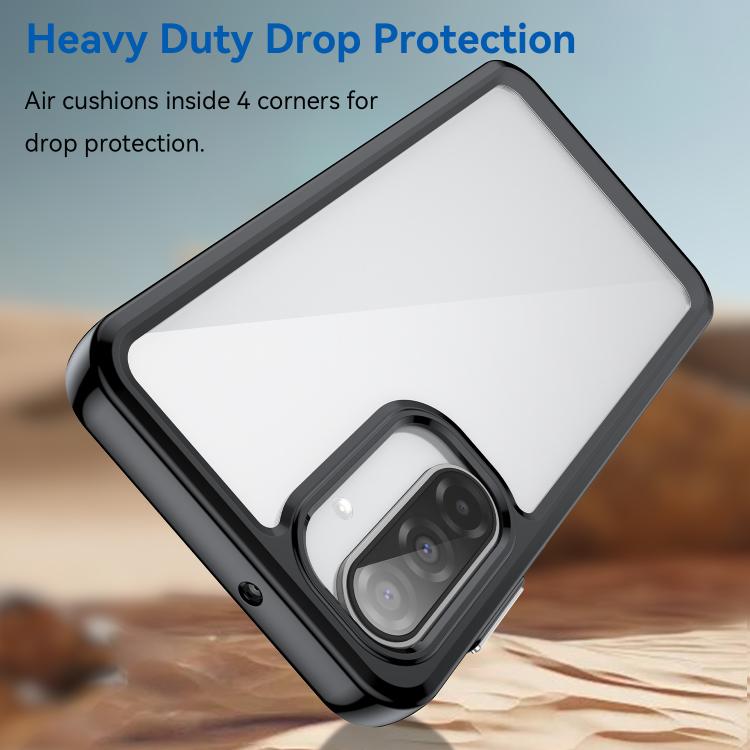 For Samsung Galaxy A17 5G Colorful Series Acrylic Hybrid TPU Phone Case