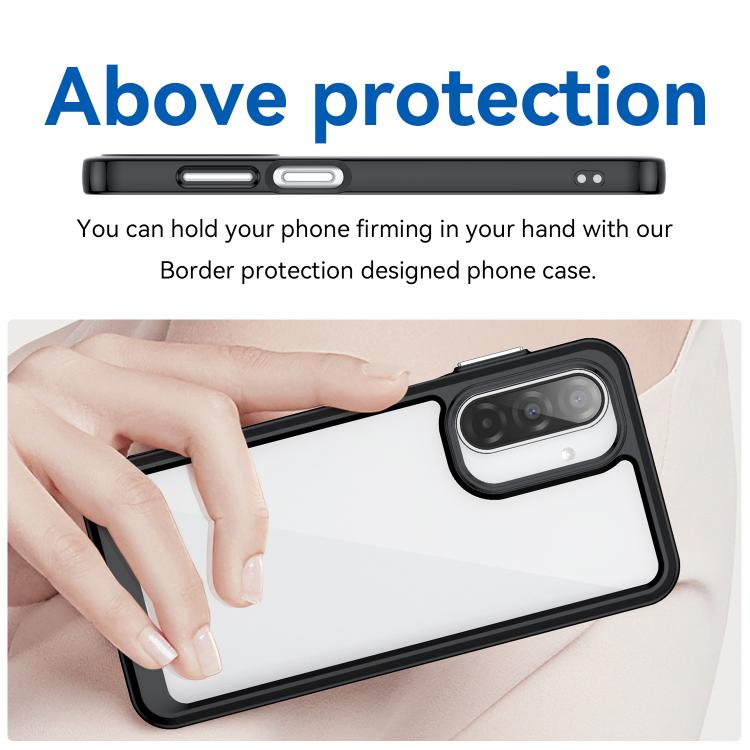 For Samsung Galaxy A17 5G Colorful Series Acrylic Hybrid TPU Phone Case