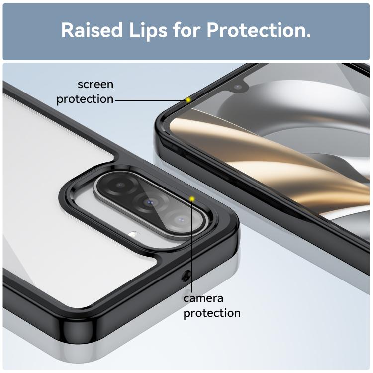 For Samsung Galaxy A17 5G Colorful Series Acrylic Hybrid TPU Phone Case