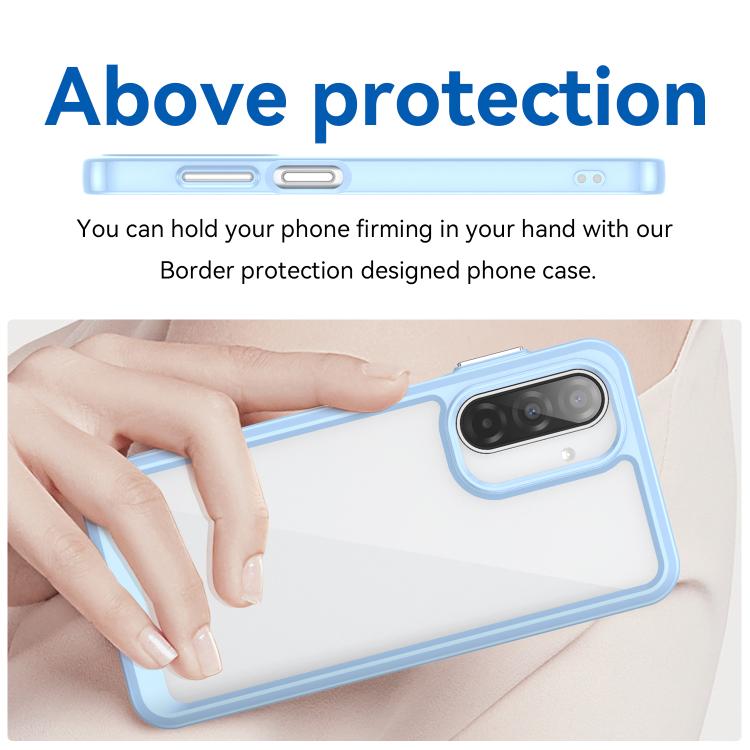 For Samsung Galaxy A17 5G Colorful Series Acrylic Hybrid TPU Phone Case