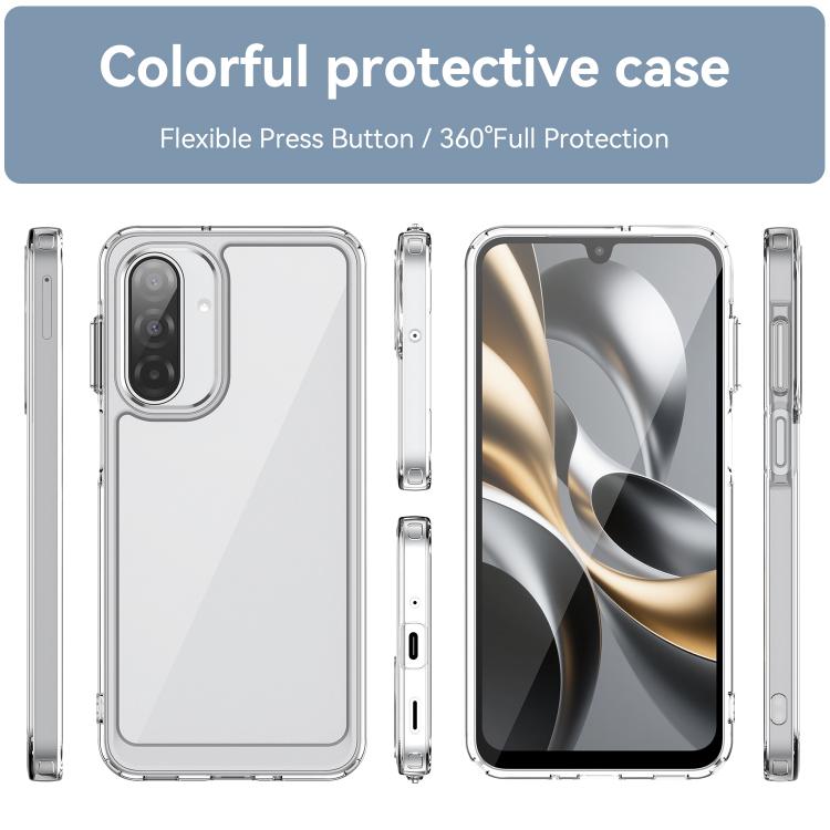 For Samsung Galaxy A17 5G Colorful Series Acrylic Hybrid TPU Phone Case