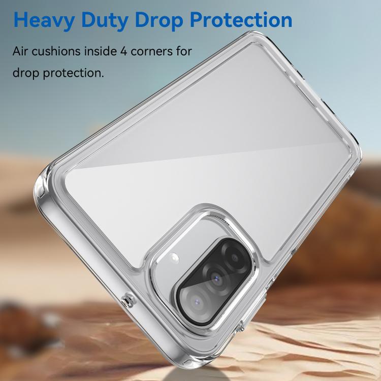 For Samsung Galaxy A17 5G Colorful Series Acrylic Hybrid TPU Phone Case