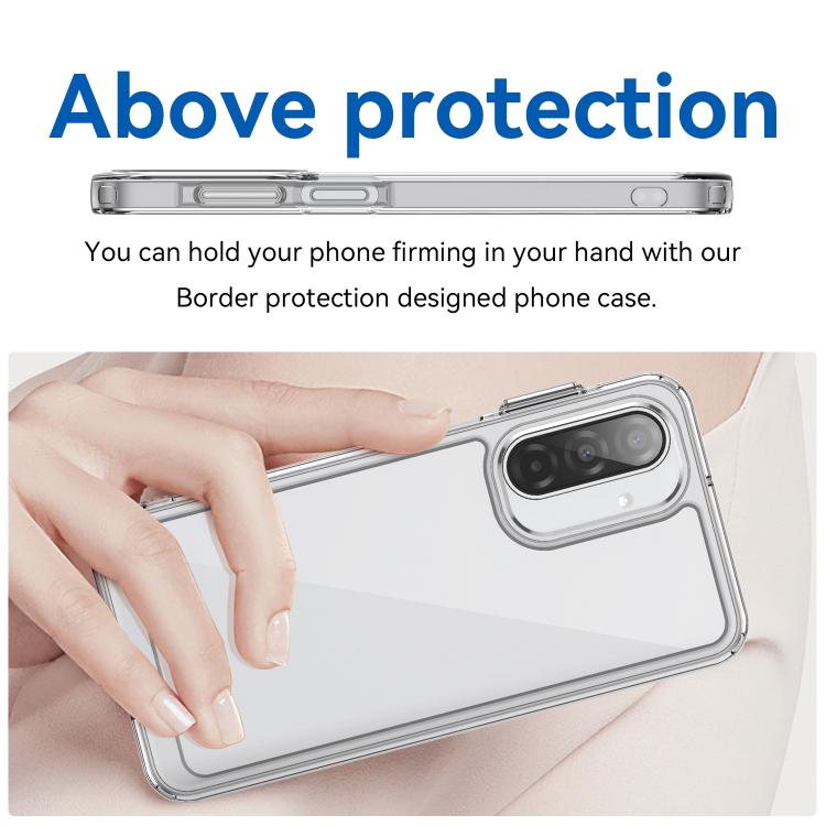 For Samsung Galaxy A17 5G Colorful Series Acrylic Hybrid TPU Phone Case