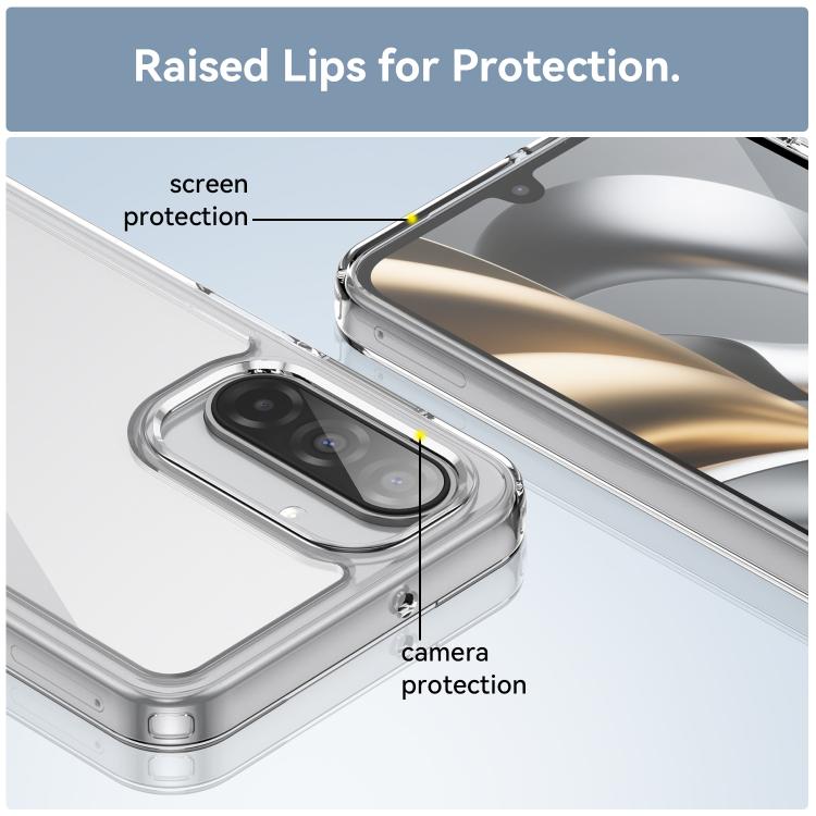 For Samsung Galaxy A17 5G Colorful Series Acrylic Hybrid TPU Phone Case