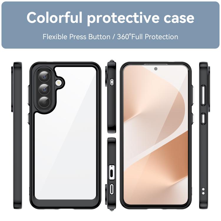 For Samsung Galaxy A57 5G Colorful Series Acrylic Hybrid TPU Phone Case