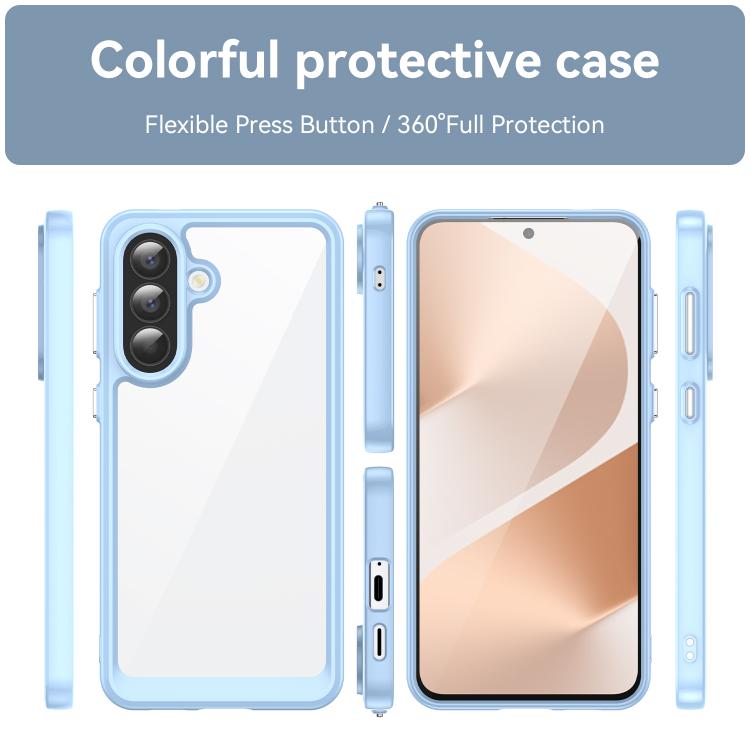 For Samsung Galaxy A57 5G Colorful Series Acrylic Hybrid TPU Phone Case