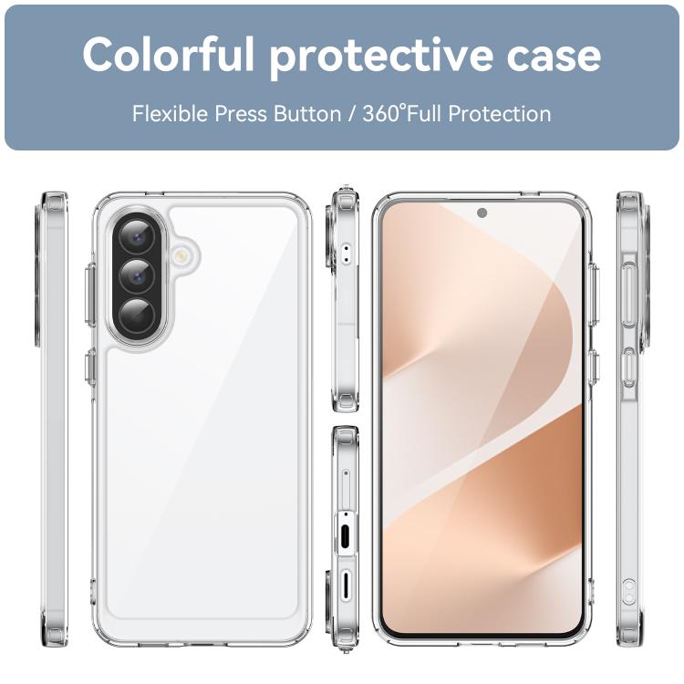 For Samsung Galaxy A57 5G Colorful Series Acrylic Hybrid TPU Phone Case