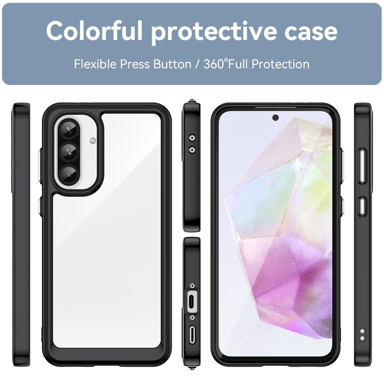 For Samsung Galaxy A37 5G Colorful Series Acrylic Hybrid TPU Phone Case