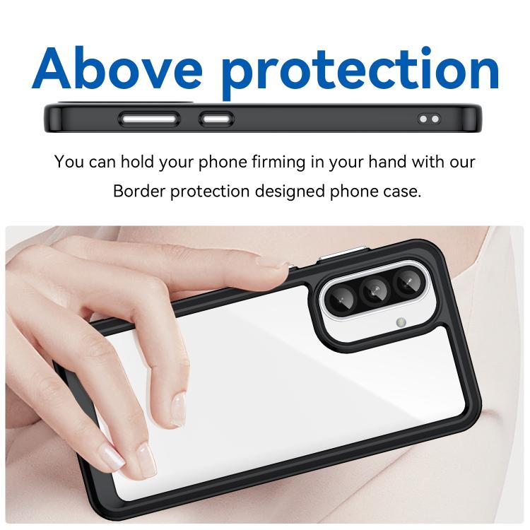For Samsung Galaxy A37 5G Colorful Series Acrylic Hybrid TPU Phone Case