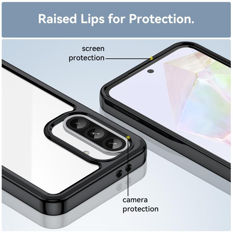 For Samsung Galaxy A37 5G Colorful Series Acrylic Hybrid TPU Phone Case