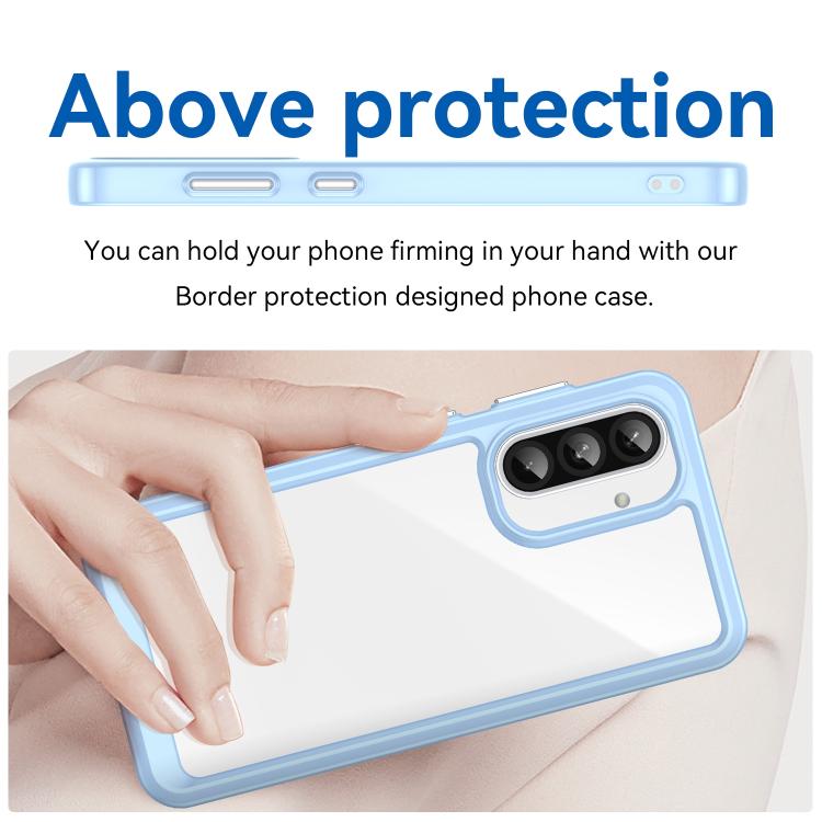 For Samsung Galaxy A37 5G Colorful Series Acrylic Hybrid TPU Phone Case