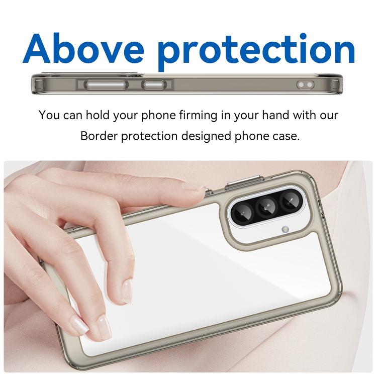 For Samsung Galaxy A37 5G Colorful Series Acrylic Hybrid TPU Phone Case