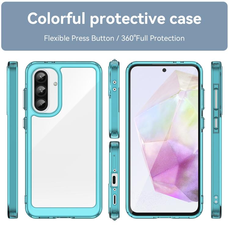 For Samsung Galaxy A37 5G Colorful Series Acrylic Hybrid TPU Phone Case