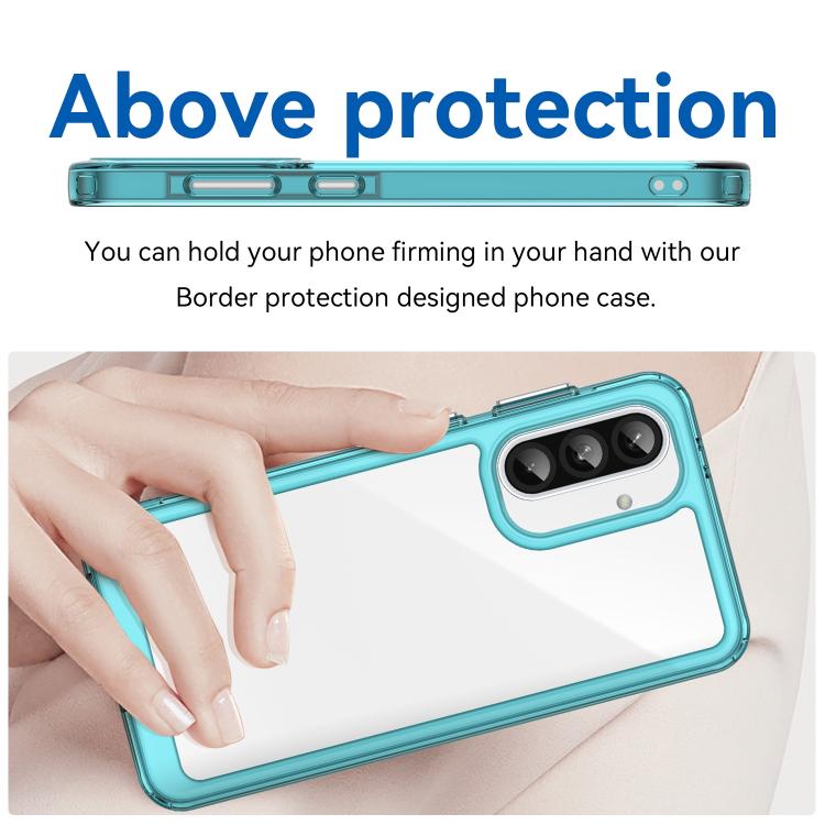 For Samsung Galaxy A37 5G Colorful Series Acrylic Hybrid TPU Phone Case