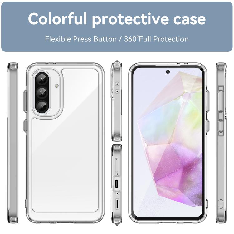 For Samsung Galaxy A37 5G Colorful Series Acrylic Hybrid TPU Phone Case
